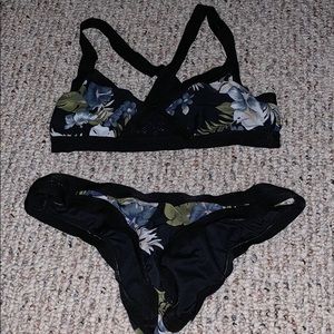 Volcom floral mesh bikini